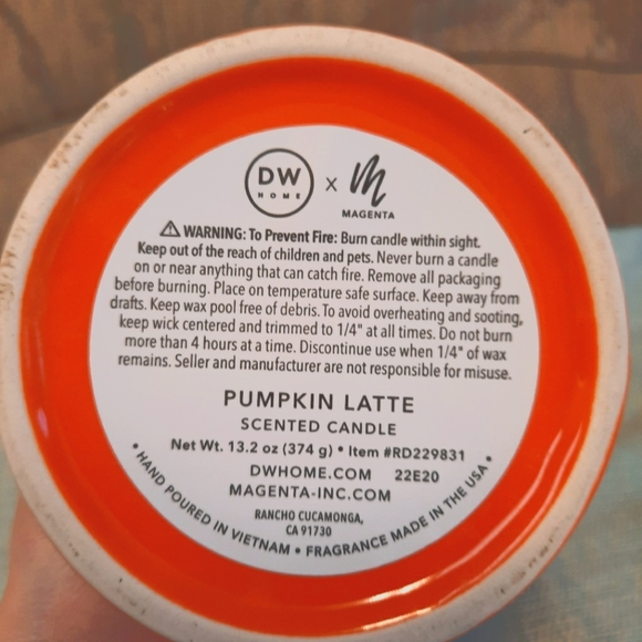 Rae Dunn Pumpkin Candle - Picture 3 of 3